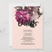 feu à cordes Fleur Bourgogne Invitation (Devant)