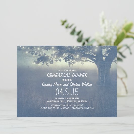 feu arbre répétition rustique invitation (Debout devant)