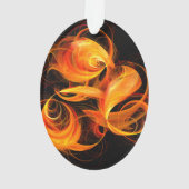 Feu-ball Art Abstrait Acrylique Oval (dos)