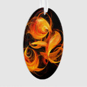 Feu-ball Art Abstrait Acrylique Oval (devant)