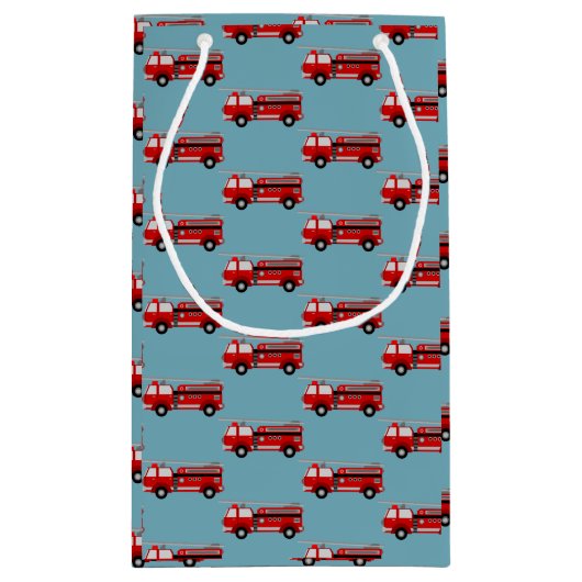 Feu camion de fête Anniversaire sacs cadeaux (Dos)