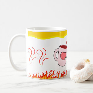 Feu d'amour - Mug de citations romantiques pour le