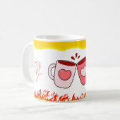 Feu d'amour - Mug de citations romantiques pour le (Devant gauche)