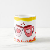 Feu d'amour - Mug de citations romantiques pour le (Centre)