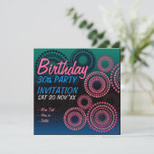 Feu d'Anniversaire Fête Invitation (Debout devant)