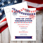 Feu d'artifice 4 juillet | Invitation de Bunting