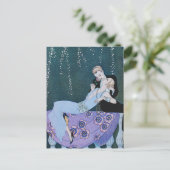 Feu d'artifice à Paris Carte postale Art déco (Debout devant)