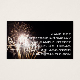 Feu d'artifice blanc et or I Fête patriotique