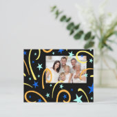 Feu d'artifice Bonne année Photo Cartes postales (Debout devant)