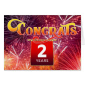 Feu d'artifice d'anniversaire de 2 ans (Devant horizontal)
