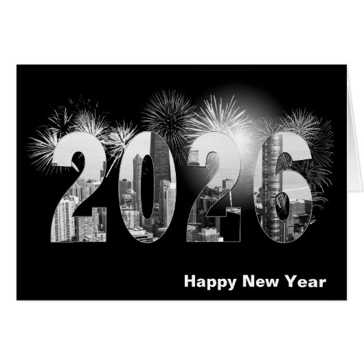 Feu d'artifice du Nouvel An 2026 à Chicago (Devant horizontal)