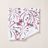 Feu d'artifice en bleu blanc rouge (Gant de toilette)