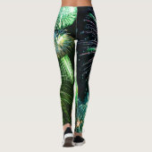 Feu d'artifice en Leggings Finale Verte (Dos)