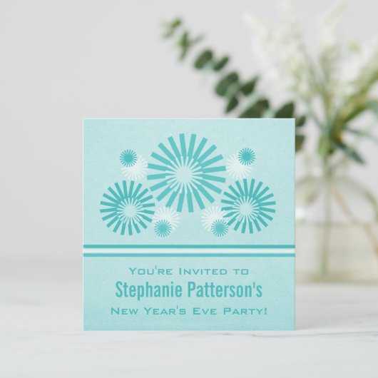 Feu d'artifice funky Invitation du réveillon du No (Debout devant)