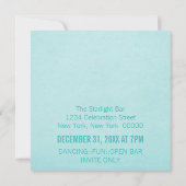 Feu d'artifice funky Invitation du réveillon du No (Dos)