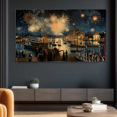 Feu d'artifice Impression Front de Mer | Art pour