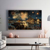 Feu d'artifice Impression Front de Mer | Art pour