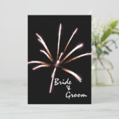 Feu d'artifice mariage / Faire-part d'élopement (Debout devant)