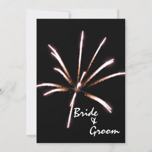 Feu d'artifice mariage / Faire-part d'élopement