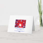 Feu d'artifice Rouge Blanc Bleu '2012' Carte Nouve (Dos)