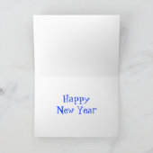 Feu d'artifice Rouge Blanc Bleu '2012' Carte Nouve (Intérieur)