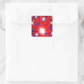 Feu d'artifice Rouge Blanc bleu' autocollant aquar (Sac)