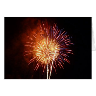 Feu d'artifice rouge, blanc et bleu I Patriotique