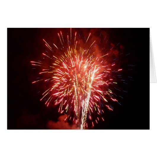 Feu d'artifice rouge, blanc et bleu II patriotique (Devant horizontal)