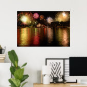 Feu d'artifice : Sydney Harbour, Australie Poster (Bureau à domicile)