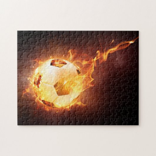 Feu de balle de football - Puzzle (Horizontal)