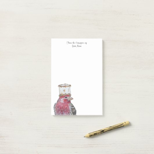 Feu de camp Amusant Bloc-notes Post-it (Sur un bureau)