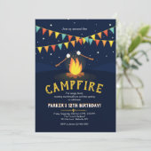 Feu de camp et guimauves Invitation (Debout devant)
