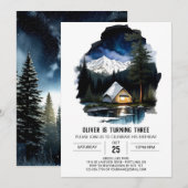 Feu de camp près de la rivière Invitation d'annive (Devant / Derrière)