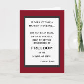 Feu de liberté Carte d'anniversaire (Devant)