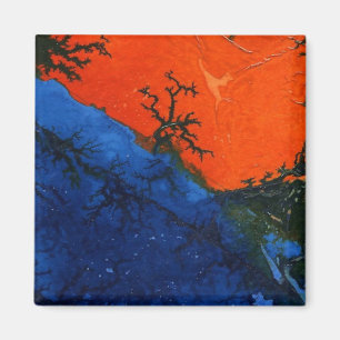 "Feu de marais #4" Magnet d'art Abstrait