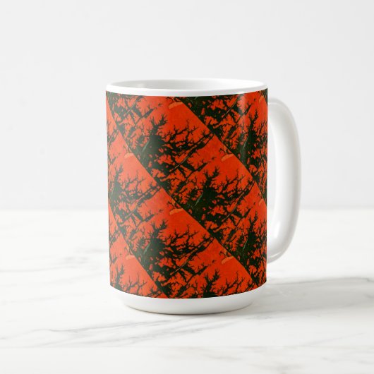 "Feu de marais" Conception abstraite Mug (Devant droit)