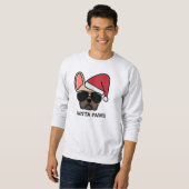 Feu de Noël Français Sweatshirt de Bulldog (Devant entier)
