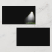 Feu de rue unique la nuit - carte de visite (Devant / Derrière)