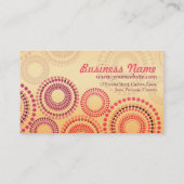 Feu d'été Fashion Cartes de visite de vente au dét (Dos)