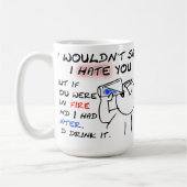 Feu Et Eau Drôle Mug (Gauche)