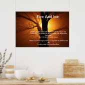 Feu Et Glace Au-Dessus D'Une Poster D'Arbre De Cou (Cuisine)