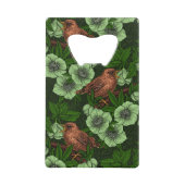 Feu et hellebore sur vert foncé (Devant)