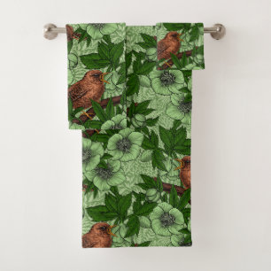 Feu et hellebore, vert clair