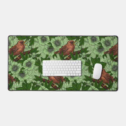 Feu et hellebore, vert clair (Clavier et souris)