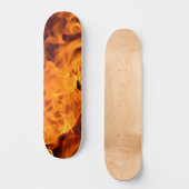 Feu ! Flames Skate Deck Skateboard ou Wall Art (Recto)