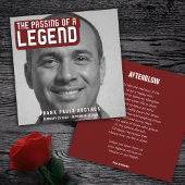 Feu funéraire passage d'une légende carte de poème