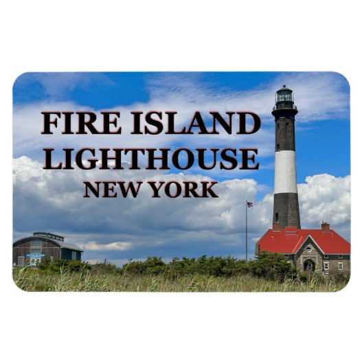 Feu Island Lighthouse, New York Flexi Magnet (Horizontal)