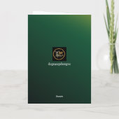 Feu Noël de la carte de chien (Dos)