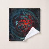 Feu rouge d'enfer océanique (Gant de toilette)