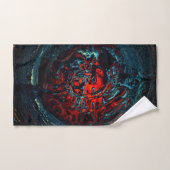 Feu rouge d'enfer océanique (Serviette à main)